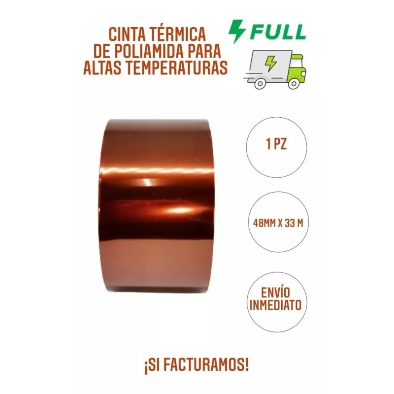 Arval Cinta Térmica De Poliamida Kapton Para Altas Temperaturas