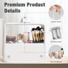 ROWNYEON Clear Makeup Case Toiletry Bag Multipurpose Travel Makeup Train
