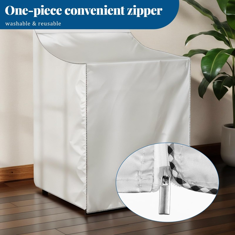 2 Pack Washer and Dryer Covers, Waterproof Washing Machine Cover