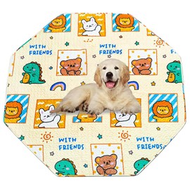 Dog Playpen Mat Crate Mat Puppy Pads,Fits 24 Inch 8 Panels Regular Octagon Pet Playpen [PLAYPEN Not Included!] Reusable Washable Whelping Pet Mattress Pads Pet Training Pads for Playpen, Crate, Kennel