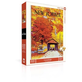 New York Puzzle Company - New Yorker Covered Bridge - 1000 Piece Jigsaw Puzzle