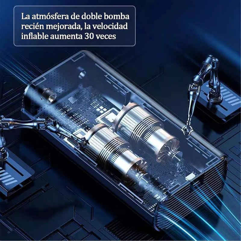 Future Bomba De Aire Bici Inflar Llantas Auto Inteligente Digital