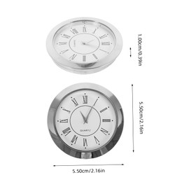 COHEALI Retro Clock Head Insert with Roman Numerals Vintage Round Clock Crafting Accessory Durable for DIY Projects Easy to Install Compact Design