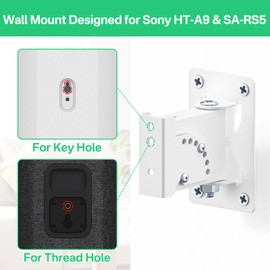 notiela Tilt & Swivel Adjustable Speaker Wall Mount for Sony HT-A9, SA-RS5 Speaker Mount - Wall Mount Designed for Sony HT-A9 & SA-RS5 Wall Mounting Bracket for Better Sound, 2 Pack