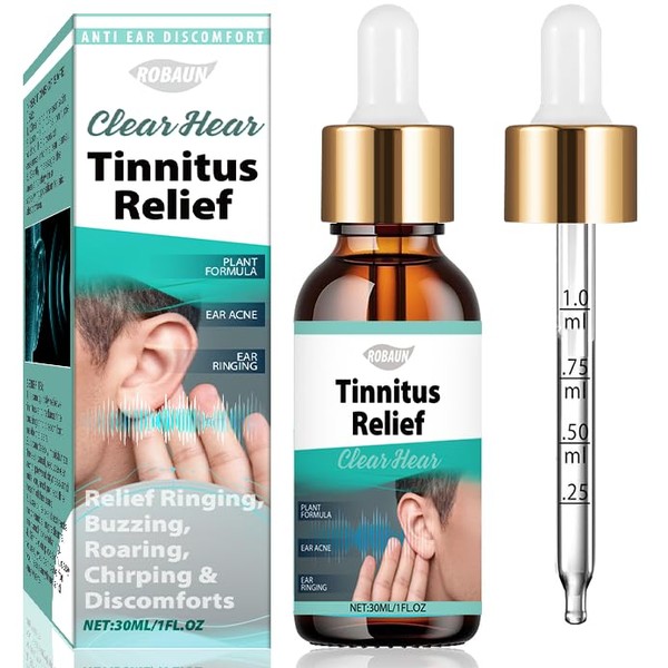 Tinnitus Relief for Ringing Ears, Ear Drops for Clogged Ears