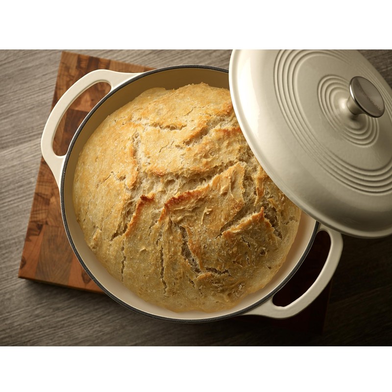 Mercer Culinary Enameled Cast Iron Round Dutch Oven, 6 qt.,