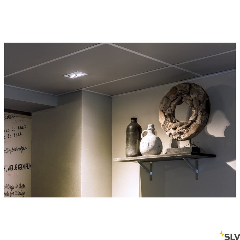 SLV Ceiling Build-In Spotlight Kadux 2 Downlight, 2 x GU10/230