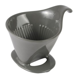 ZEROJAPAN Gift Set Pour Over Coffee Dripper L Steel Gray & kafemagu (with tray) DMZ – 16 sl-6165-sgy/