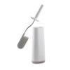 Toilet Brush with Slim Holder Flexible Anti-Drip