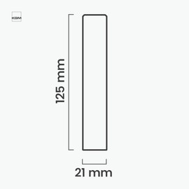 KGM Skirting Board Connectors – White Varnished Surface – For Clean Transitions Between Skirting Boards – Ideal for Corners – Saves Mitring – Suitable for Use with Hamburg, Old Berlin and Modern Profiles – Pack of 4