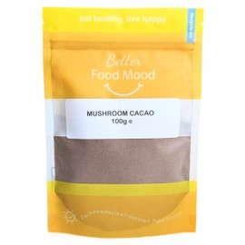 Better Food Mood Mushroom Cacao Drink 100g | CALM - Reishi Tremella Ashwaganda Raw Cacao Mushroom Cacao Blend