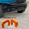 Tow Hooks Covers for GMC Sierra 1500 2019-2024, Front Hitch