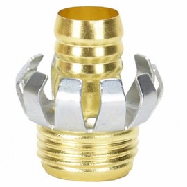5/8" Brass Male Clincher Garden Hose End Repair Couplings (5)