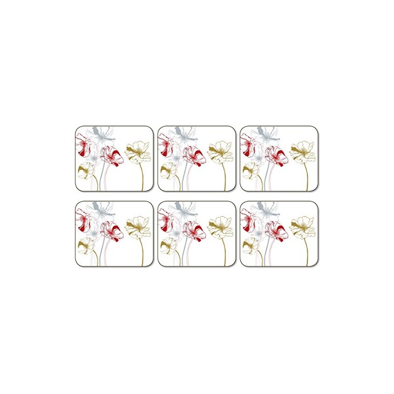 Jason Poppies Coasters - Set of 6