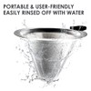 Swetwiny Pour Over Coffee Filter with Stand, Reusable Paperless Coffee