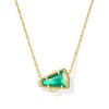 Kendra Scott, Womens, Cheer Short Pendant Necklace, Emerald Illusion, One