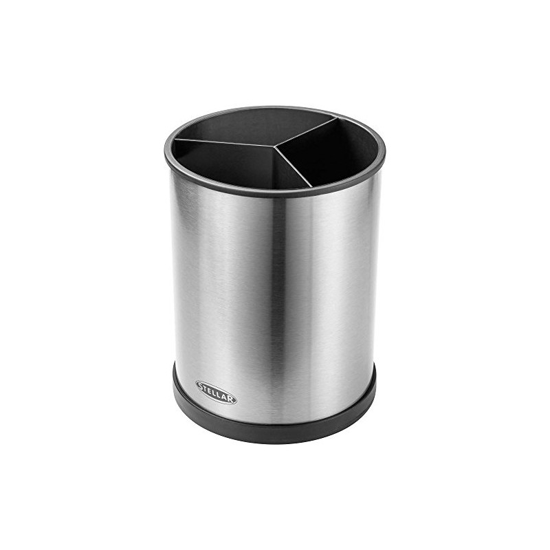 Stellar Kitchen Rotating Sink Caddy, Brushed Stainless Steel