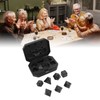 7pcs Light Up LED Dice Set Glowing Polyhedral Dice with