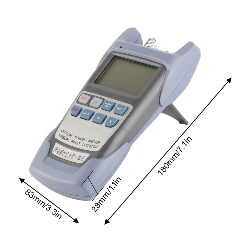 Optical Power Meter 650nm 7 Wavelength High Accuracy Fiber Optic