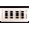 6" X 14" Floor Register with Louvered Design - Fixed