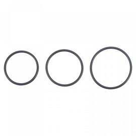 sourcing map Nitrile Rubber O-Rings 14mm 15mm 17mm OD 12mm 13mm 15mm ID 1mm Thick Seal Gasket, Black 60in1 Set