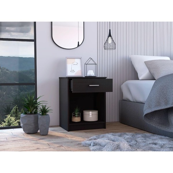 YLIEHS Linen Cabinet with Four Open Shelves, Easy Assembly, Storage