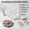 Compass Polymer Clay Molds Nautical Compass Silicone Mold