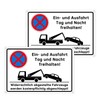 Privatparkplatz Sign Einahalt Freihalten Signs - Private Prohibited Signs, Parking