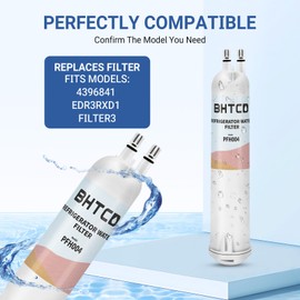 KAD3RXD1/WHR3RXD1 Water Filter 3 for Whirlpool ED5FVGXWS07, ED5KVEXVQ00, ED5FHEXVS01/04, ED5FVGXWS00/01/02/05/06/07 Refrigerator Filter Replacement. (3 Pack)