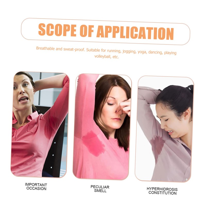 Healeved 2pcs Armpit Sweat Vest Underarm Pads for Sweating Washable