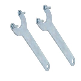 Bztoolbox 2Pcs Angle Grinder Wrench, Lock Nut 2 Prong Zinc Plating Finish Spanner for Dewalt Milwaukee Makita Black & Decker Ryobi