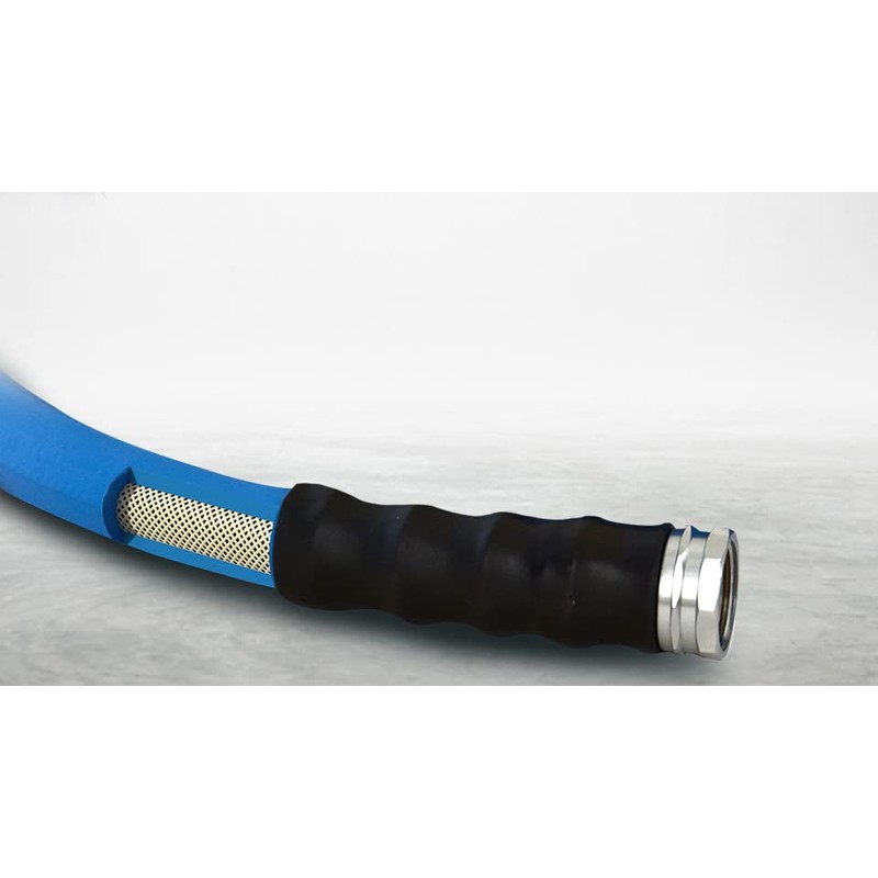 BluSeal Hot/Cold Water Rubber Garden Hose, 100% Rubber, Ultra-Light, Super