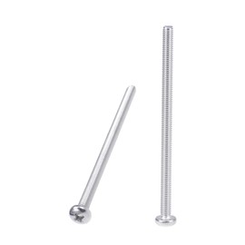 MACHSWON M4x70mm Machine Screws Pan Phillips Cross Head Screw Round Head Cross Screw Fasteners Bolts 10Pcs