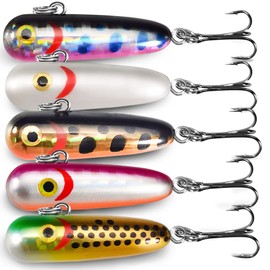 VMSIXVM Bottom Knock Swimmer, Mountain Stream Lure, Bottom Minnow, Bottom to Switch Minnow, Set of 5 Colors, 10 Colors, 1.2 inches (30 mm), Built-In Tungsten, For Yamame or Chana, Sinking, Bumping,