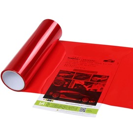 Headlight Film, Car Film, Eyeline Film, Taillight Film, Car Wrapping Film, 11.8 x 47.2 inches (30 x 120 cm), Car Eyeliner Film (Red) UV Protection, Easy Installation