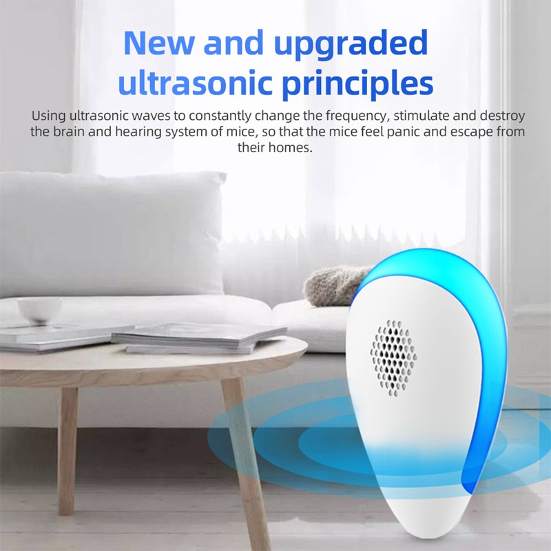 6 Pack Pest Repellent Ultrasonic Plug In Multifuntional Rodent Mouse