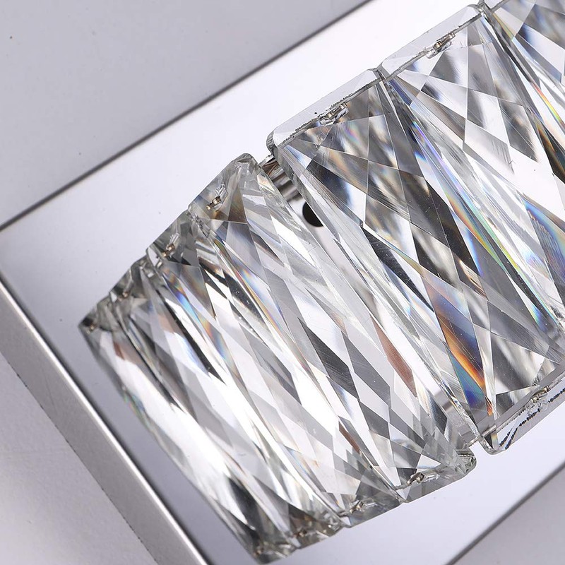 Crystal Vanity Lights, Bathroom Vanity Lighting Fixtures Over Mirror, LED