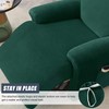 CONRUSER Recliner Chair Covers, 4-Piece Velvet Stretch Recliner Slipcover Single