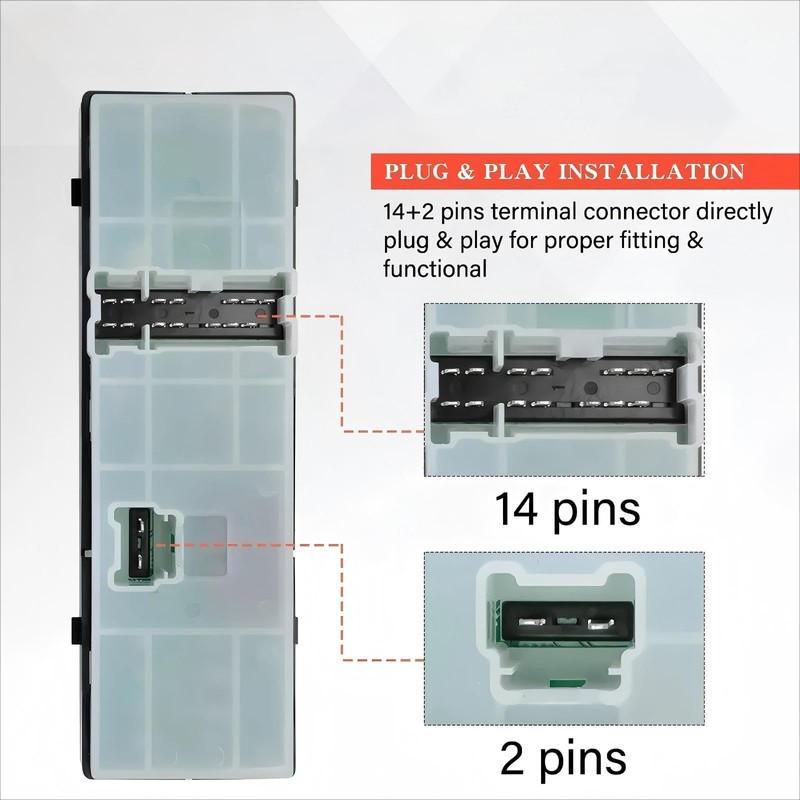 Ftoghe 254011CA6A Driver Side Power Master Window Switch Compatible with