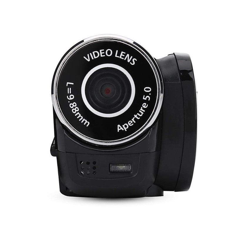 Focket Digital Camcorder HD Camcorder Full HD Rotation 270° 1080P