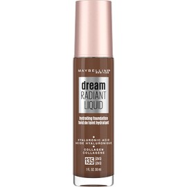 Maybelline Dream Radiant Liquid Medium Coverage Hydrating Makeup, Lightweight Liquid Foundation, Java, 1 Fl; Oz, 135 JAVA