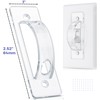 Bates- Light Switch Guard Cover, 12 Pack, Clear, Toggle Switch