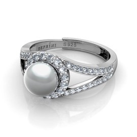 DEPHINI Pearl engagement ring
