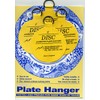 Invisible English Disc Adhesive Medium Plate Hanger Set (4-3 Inch