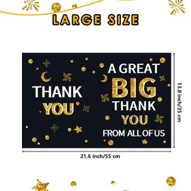 HOMANGA Large Thank You Card, 13.8 x 21.6 Inch Jumbo Thank You Card, A Great Big Thank You Card with Envelope, Giant Appreciation Greeting Card, Huge Gratitude Thank You Card for Boss, Teacher, Couch