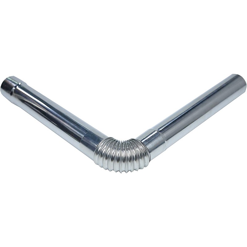 SoloWilder Wood Stove Pipe 2.36" Flue Extension Stainless Steel 14.17in