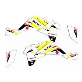 Suzuki LTR 450 Quadracer Graphics kit Decals fits 2006 - 2014 White style #01