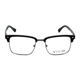 Calabria Viv 257 Metal Reading Glasses +2.50 Black Men Women Designer Vintage Single Power Readers Trendy Eyeglass Hard Case