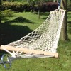 Cotton Rope Hammocks with Wood Spreader,Traditional Hand Woven Children Hammock