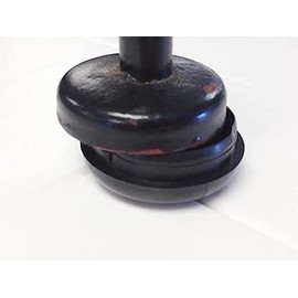 Jejavu 1-1/2" Deluxe Wrought Iron Chair Glide | Black | Pack of: 32